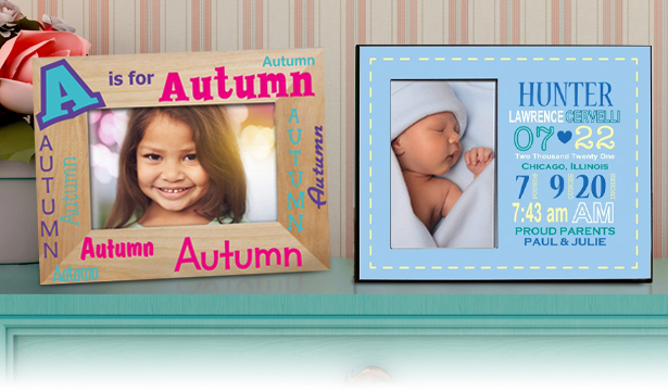 Personalized Baby Picture Frames & Canvas Prints