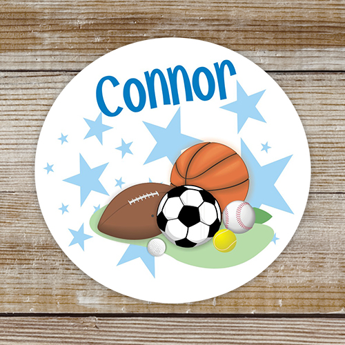 Personalized Sports Labels Sports Labels for Kids
