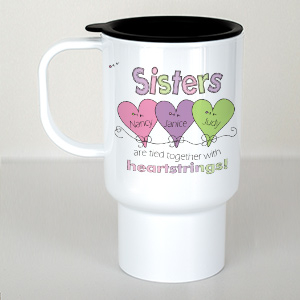 Personalized Sisters Travel Mug | Personalized Sister Gifts