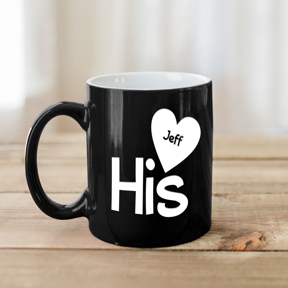 Personalized His and Hers Coffee Mug | Valentine’s Day Gifts Under 25