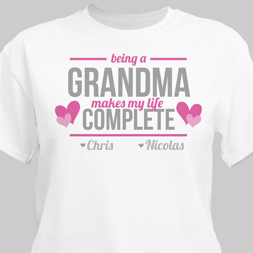 Personalized Being A Grandma T-Shirt | Personalized Grandma Shirts