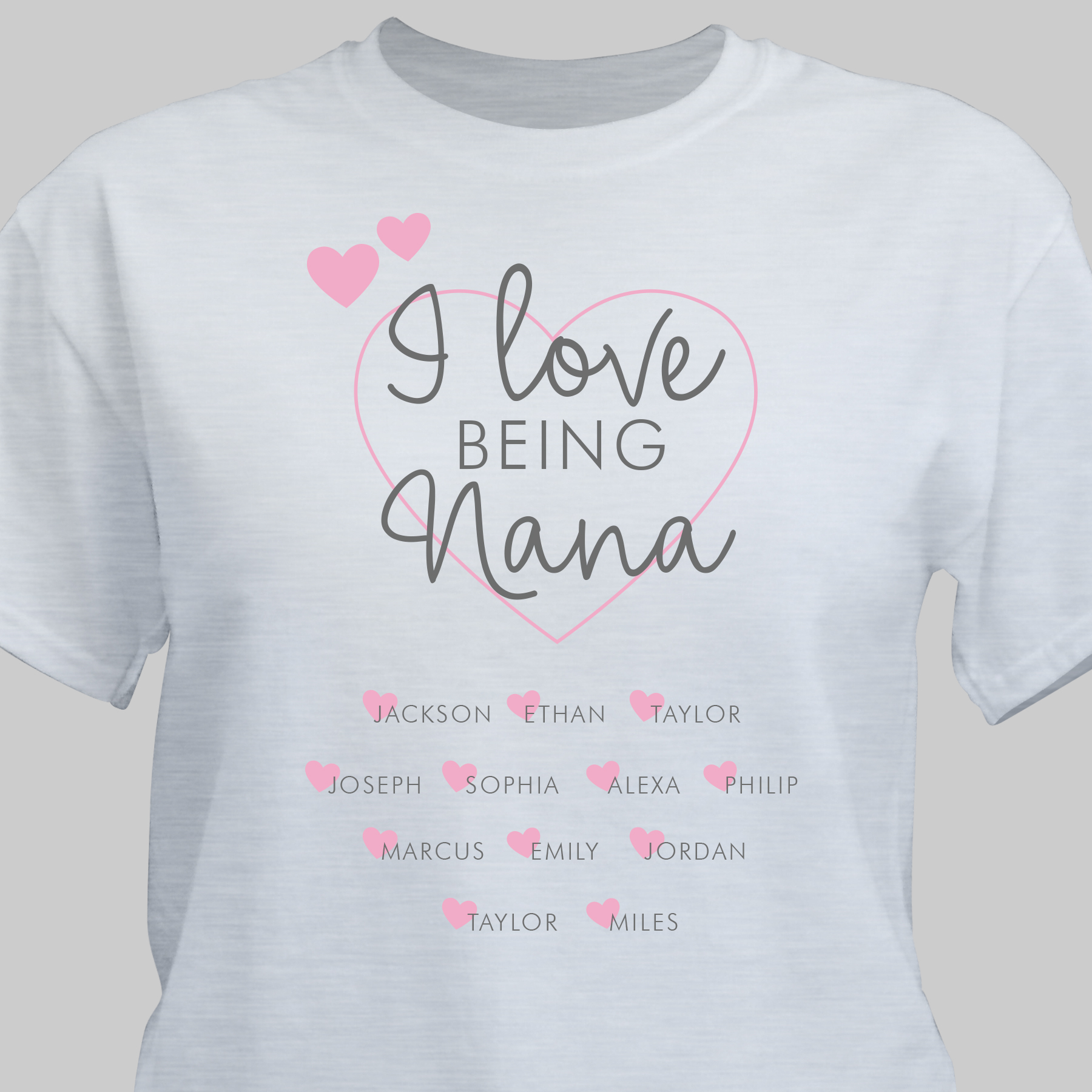 Personalized I Love Being Nana T-Shirt