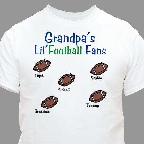 personalized football shirt for grandpa