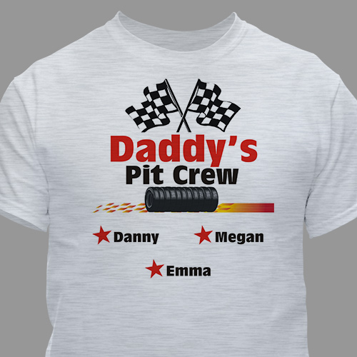 Personalized Pit Crew Racing T-Shirt | GiftsForYouNow