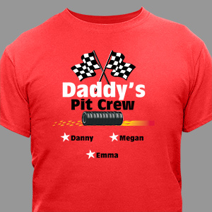 Personalized Pit Crew T-shirt | GiftsForYouNow
