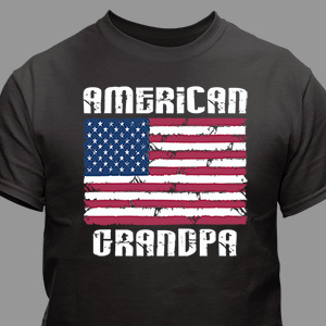 Image of American Flag Personalized T-shirt