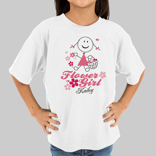 Flower Girl Personalized TShirt GiftsForYouNow