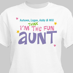 Image of Personalized My aunt is Fun T-Shirt