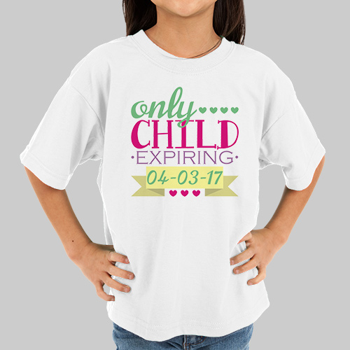 Personalized Only Child T-Shirt | GiftsForYouNow