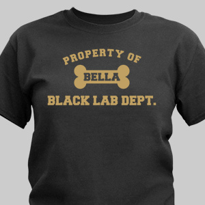 Image of Personalized Property Of Dog Breed T-Shirt
