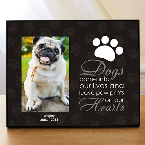 dog memorial picture frame