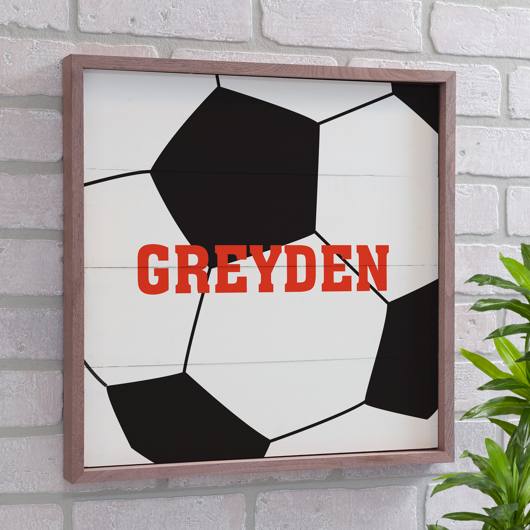Personalized Sports Framed Wall Sign | Sports Personalized Pallet Signs 612928X