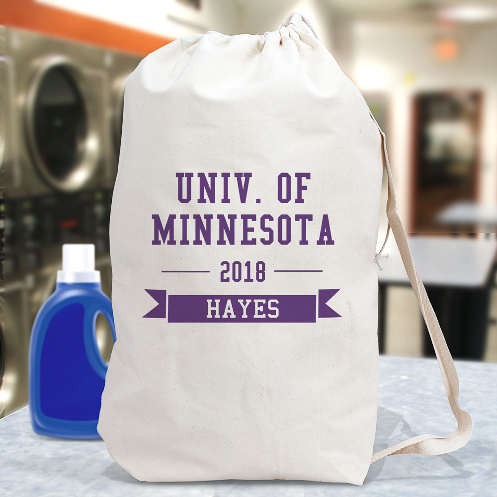 Personalized College Laundry Bag GiftsForYouNow