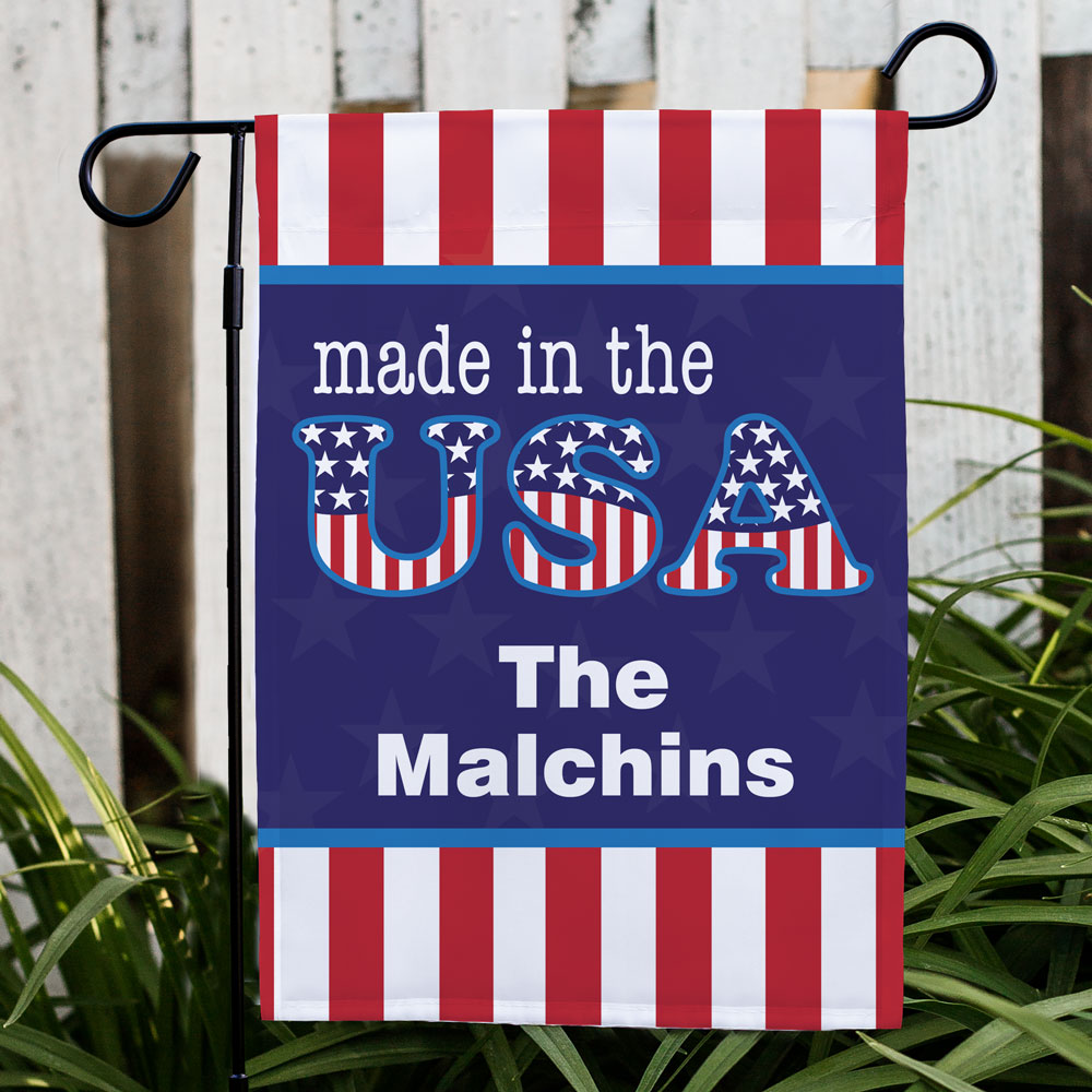 Personalized Made In The USA Garden Flag 83067272