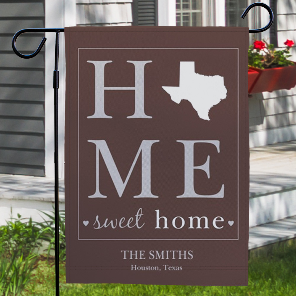 Personalized Home Sweet Home Welcome Garden Flag | Best Housewarming Gifts