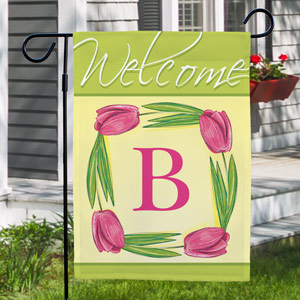 Image of Personalized Spring Tulips Flag