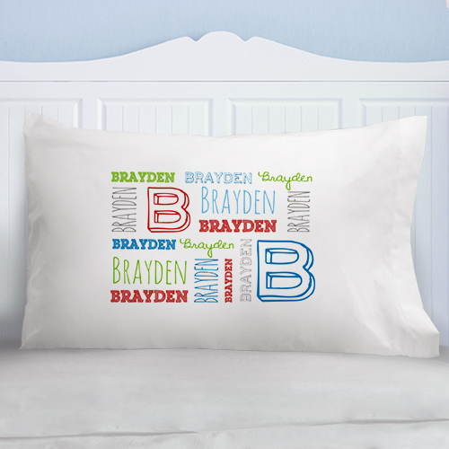 Personalized Name Pillowcase Name and Letter Pillowcase
