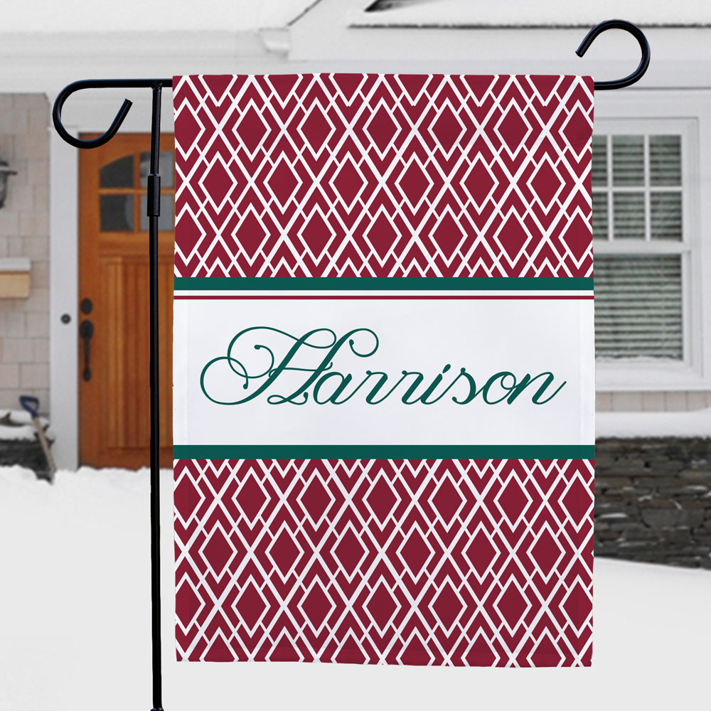 Personalized Holiday Garden Flag | Personalized Christmas Flags