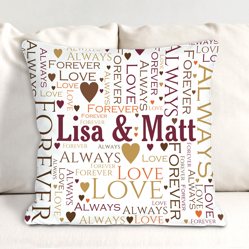 Custom Throw Pillow for Couple