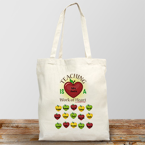 Personalized Gifts For Teachers | Teachers Apple Tote Bag