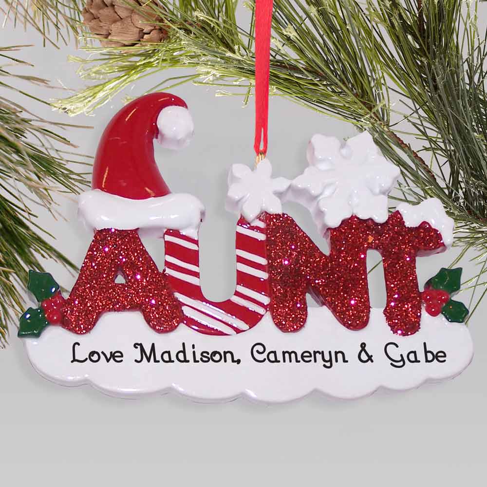 Aunt Christmas Ornament 