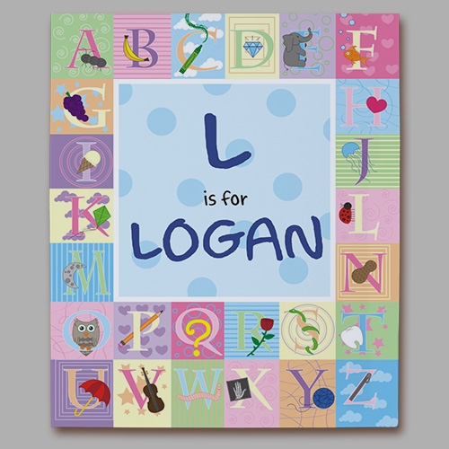 Personalized Alphabet Wall Canvas 913980X