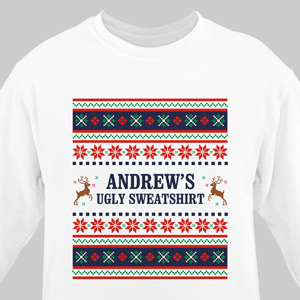 Image of Personalized Ugly Sweater Adult Sweatshirt