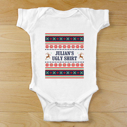 Personalized Ugly Sweater Infant Apparel GiftsForYouNow