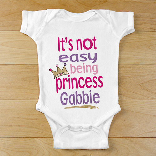 Personalized Princess Baby Outfit | Personalized Baby Gifts