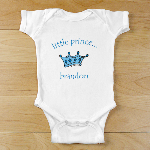 Personalized Little Prince Baby Bodysuit GiftsForYouNow
