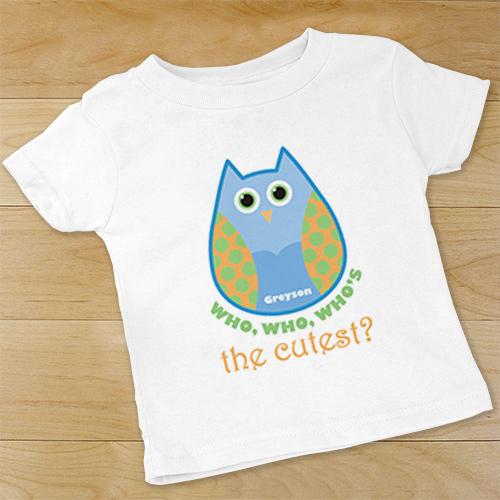Owl Personalized Baby Bodysuit | Personalized Baby Gifts with Owl Theme