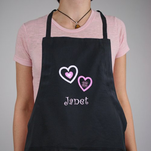 Embroidered Hugs & Kisses Kitchen Apron | Personalized Aprons