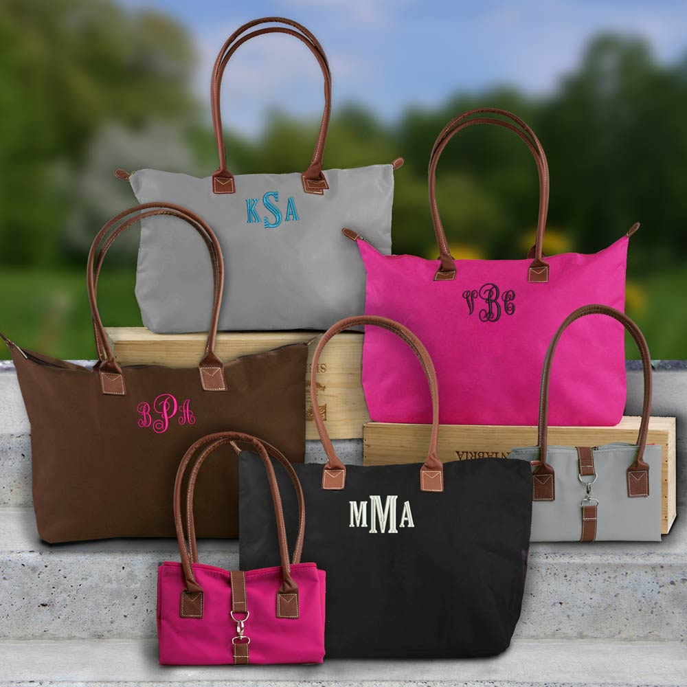Embroidered Monogram Tote Bags | GiftsForYouNow