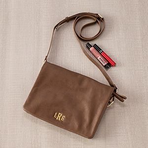Embroidered Taupe Palmer Crossbody E10885308