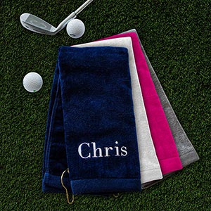 Personalized Embroidered Name Golf Towel by Gifts For You Now