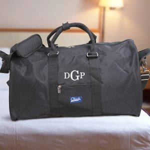 Monogram Chuck Duffel Bag Black | Unique Groomsmen Gifts