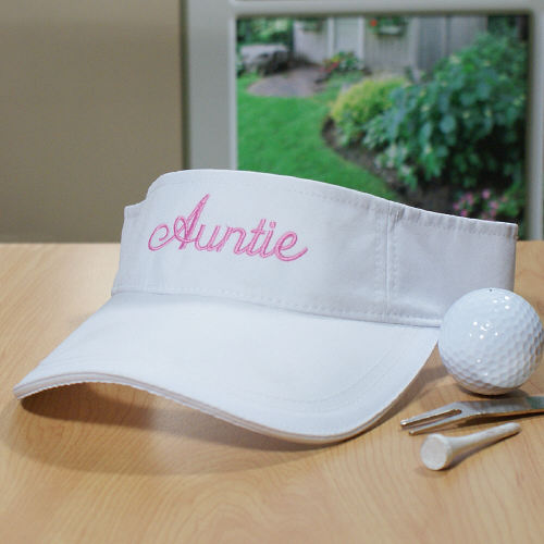 Personalized Woman's Visor Cap GiftsForYouNow