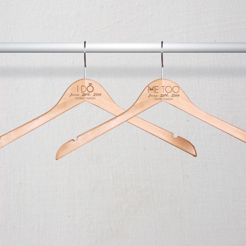 Engraved Bride and Groom Hangers L771477X