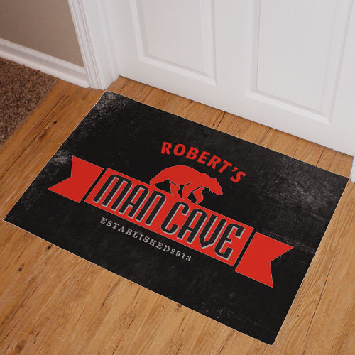 Personalized Man Cave Doormat GiftsForYouNow
