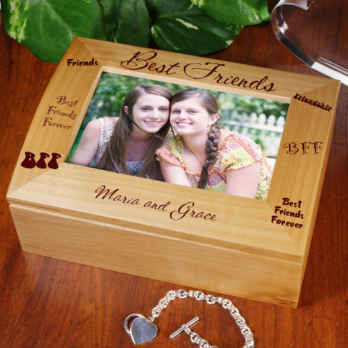 Personalized Best Friends Photo Keepsake Box | Personalized Keepsake Box