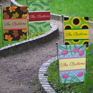 Image of Personalized All Seasons Garden Flag Set