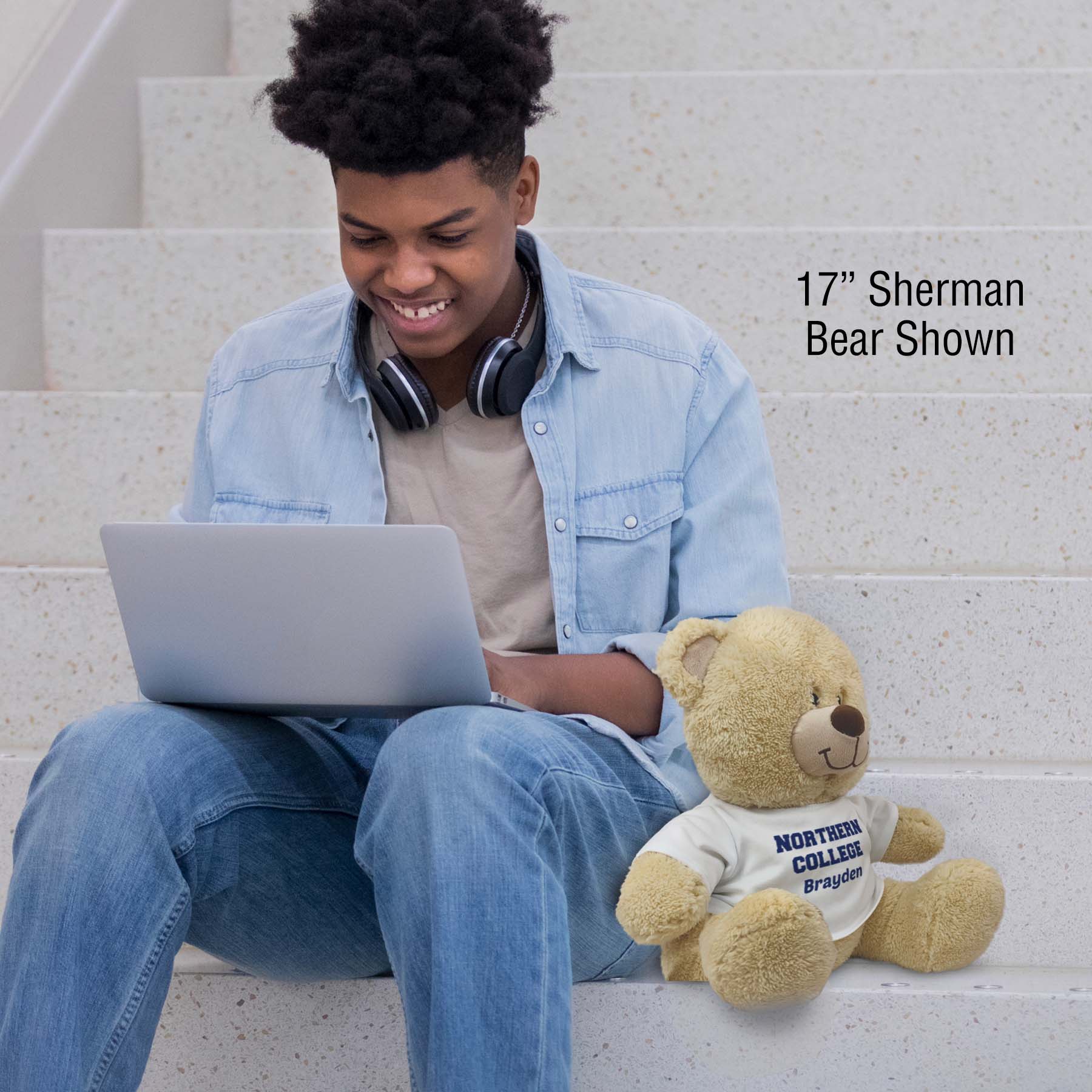 Personalized School Spirit Teddy Bear | Personalized Graduation Bear