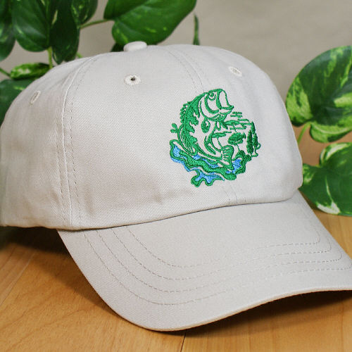 Bass Fish Hat Embroidered Bass Fish Hat