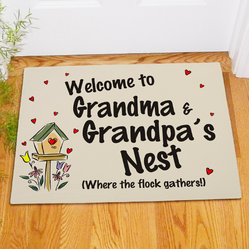 Personalized Grandma & Grandpa's Doormat GiftsForYouNow
