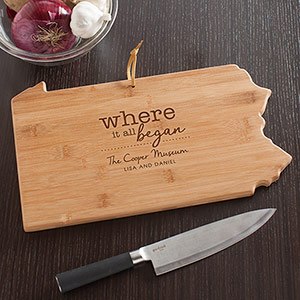 Enraved Where It All Began Pennsylvania Cutting Board | Personalized Cutting Boards