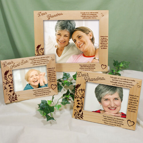 Engraved Memory Is A Keepsake Memorial Wood Picture Frame GiftsForYouNow