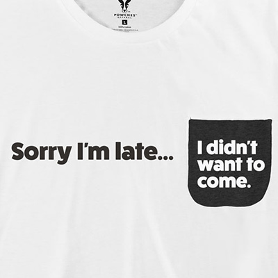 Sorry Punch Line Pocket T-shirt PT311098X