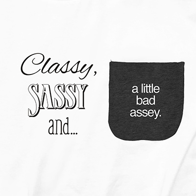 Classy Sassy and Pocket T-shirt PT311213X