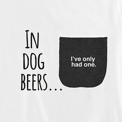 In Dog Beers Pocket T-Shirt PT311228X