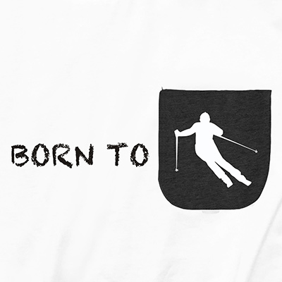 Born to Ski Pocket T-Shirt PT311305X